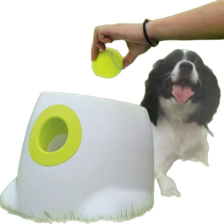 Pack of six 5cm stainless steel tennis balls for mini automatic dog ball launchers