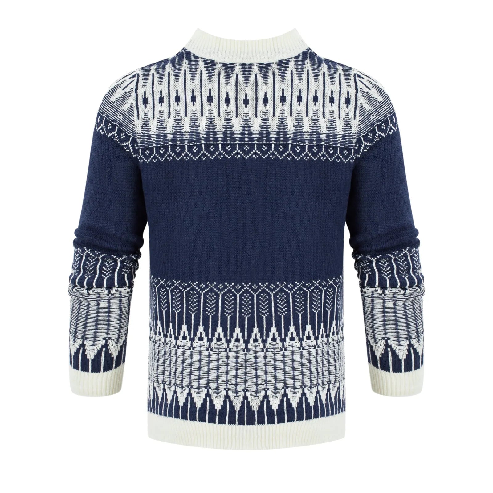 Men's knitted long-sleeved pullover sweater for autumn and winter wear