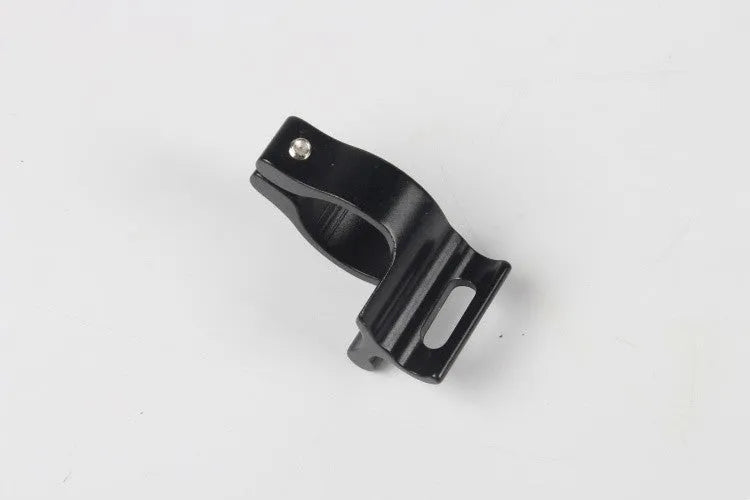 Black aluminium alloy vehicle clamp ring with 28.6mm diameter for bracket mounting