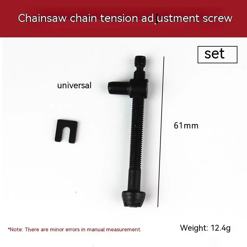 Assortment of nylon thread spools for chainsaw chain tension adjustment repair.