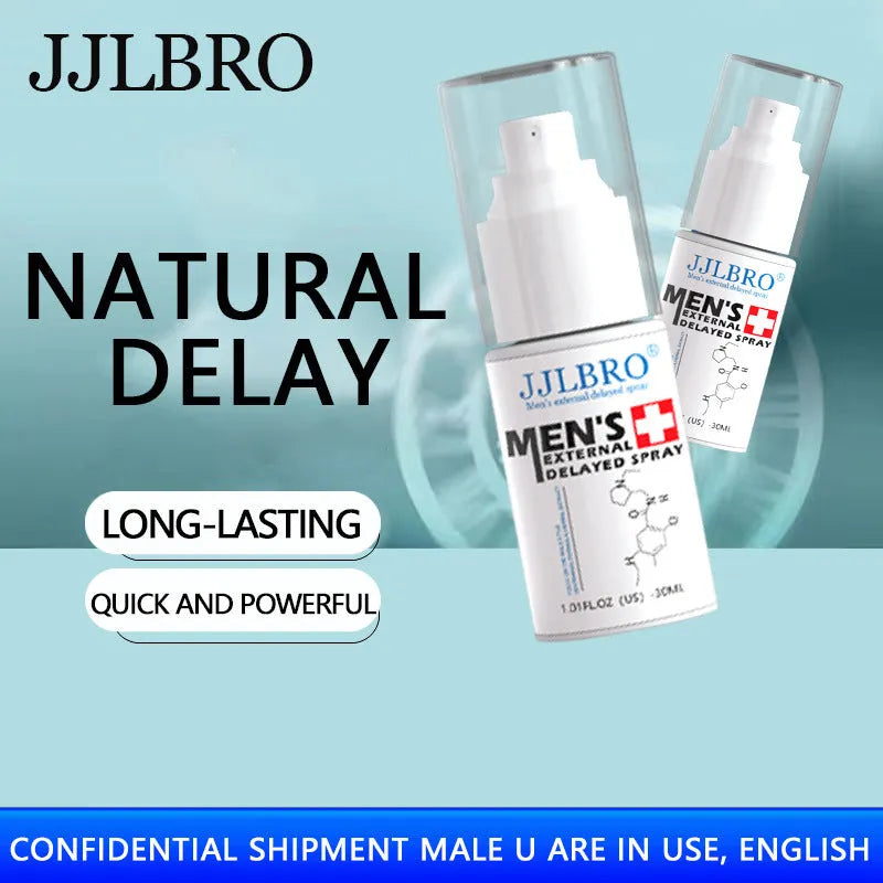 White JJLBRO plant extraction delayed spray 30ml bottle for time extension control