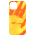 Thermal sensor colour phone cover for iPhone, black to blue colourway, skin PU material, protective case
