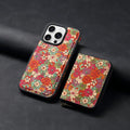 Cork phone case with magnetic suction and anti-theft zipper bag for iPhone