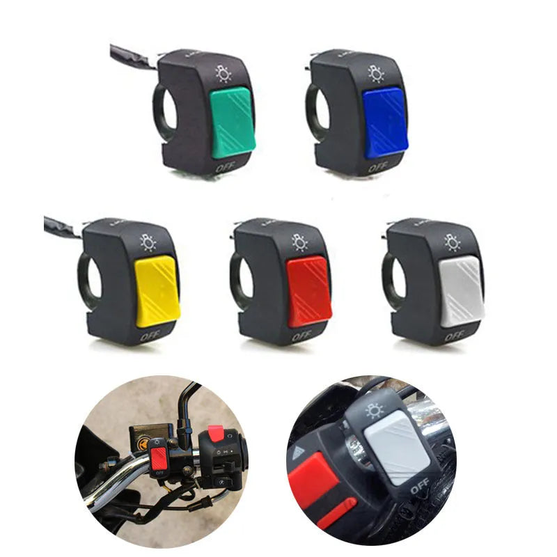 22mm plastic nylon PA6 headlight refitting switch for KTM ATV motorcycle electric vehicle, available in six colours