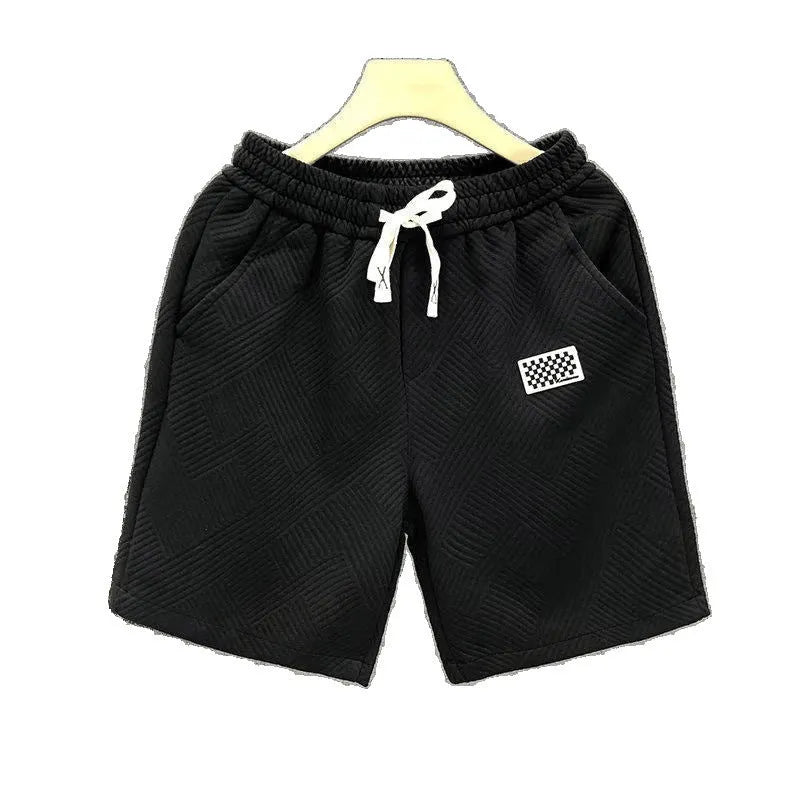 Casual sports shorts in polyester with micro elasticity fabric in solid colour options