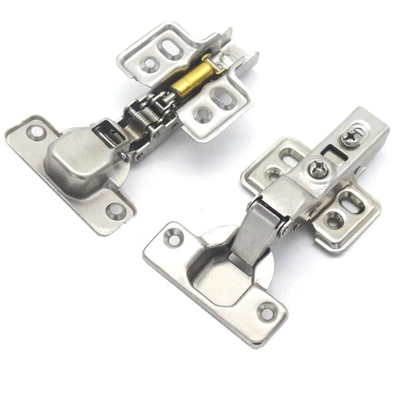 Nickel-plated hydraulic damping hinge for cabinets in straight, middle, and large bend types