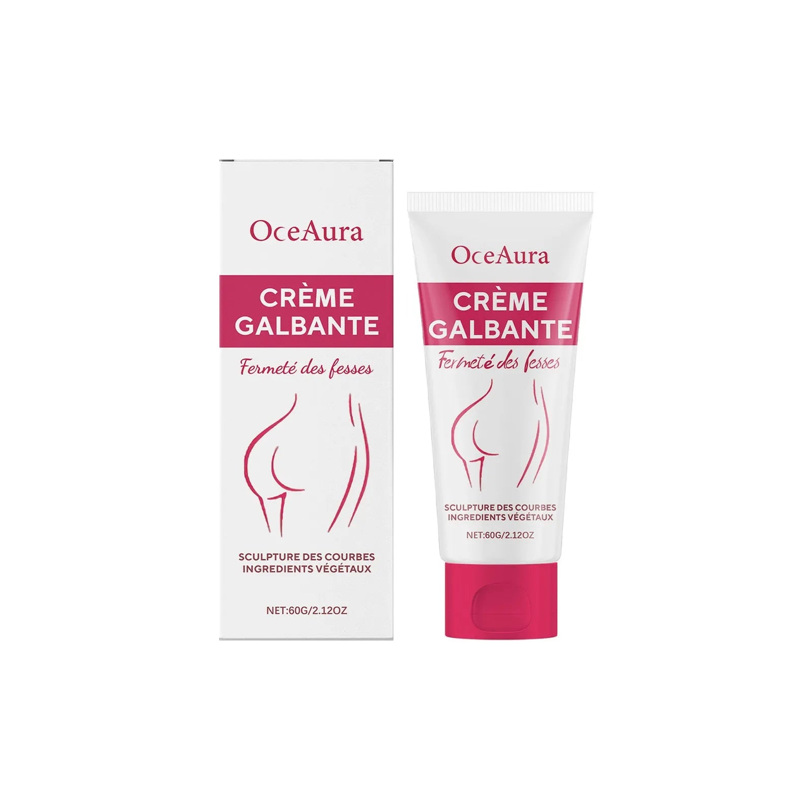 60g hip and neck tightening cream jar with natural fruit extracts