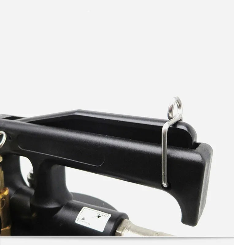 Pneumatic automatic transmission oil changer unit with a 220W motor and fluid tank.