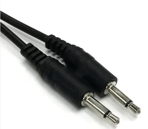 3.5 mm audio extender cable showing male plug and female socket connectors, 1 metre length