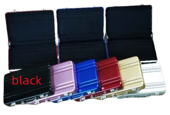 Aluminium alloy metal card holder in six colours with 16mm thickness
