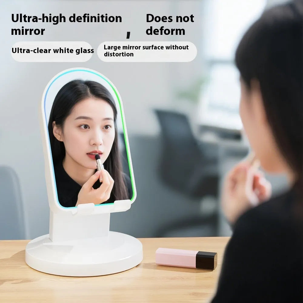 Three-in-one wireless induction Bluetooth speaker bracket with phone holder, black colour, mirror finish, showing USB port and built-in battery
