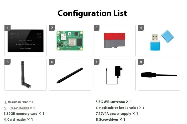 13.3-inch ABS voice assistant touch display unit for smart mirror integration.