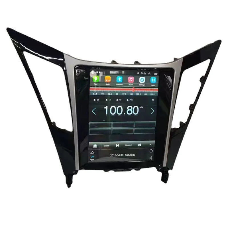 Vertical 9.7-inch Android car navigation touchscreen for 2008 Hyundai Sonata dashboard