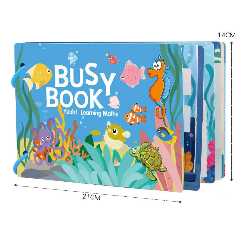 Educational paper toy book for children aged 3-6 with animal version design