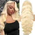 Women's synthetic front lace wig in M1 539 613# colour with medium-long curly hairstyle, showing natural hairline.