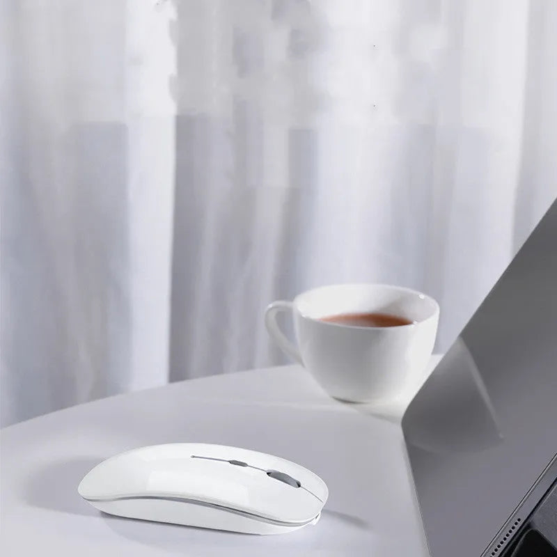 Wireless Bluetooth mouse in black compatible with Apple iPad and laptop with 1600dpi optical sensor