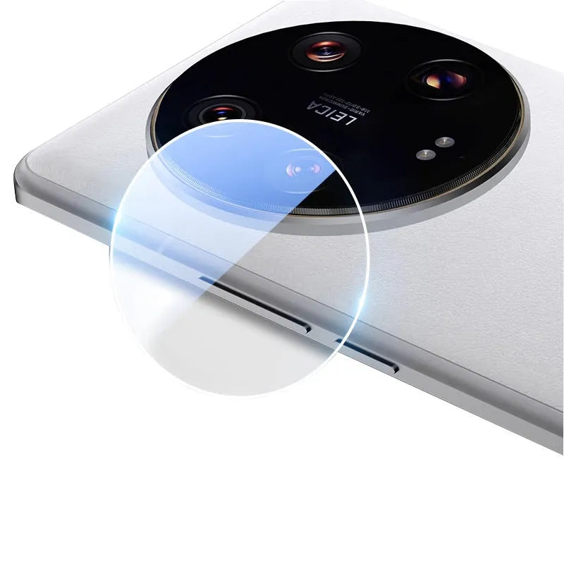 3D transparent arc edge tempered glass camera protective film for Xiaomi 14 series smartphones
