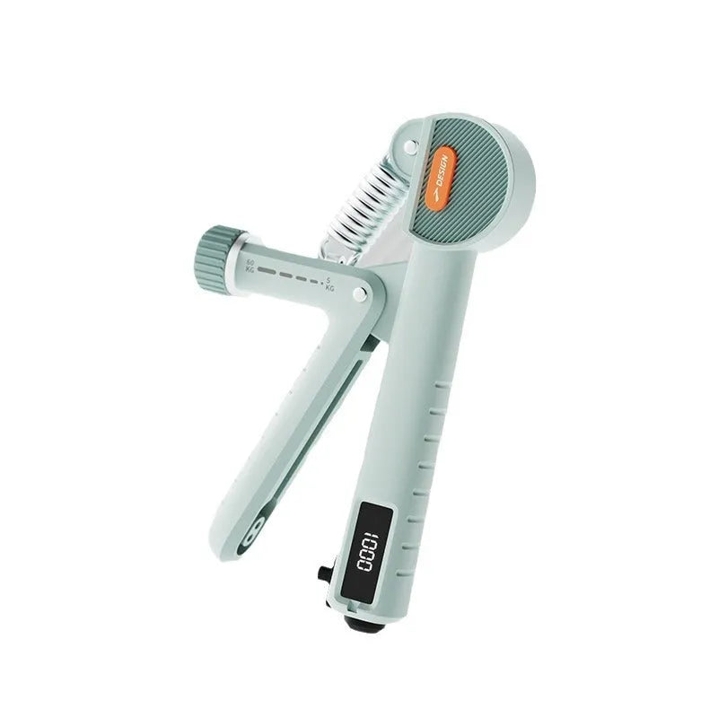 Adjustable count spring grip trainer in ABS plastic with multiple colour options