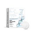 Four nano microneedle patches in a pack, showcasing botanical active ingredients.