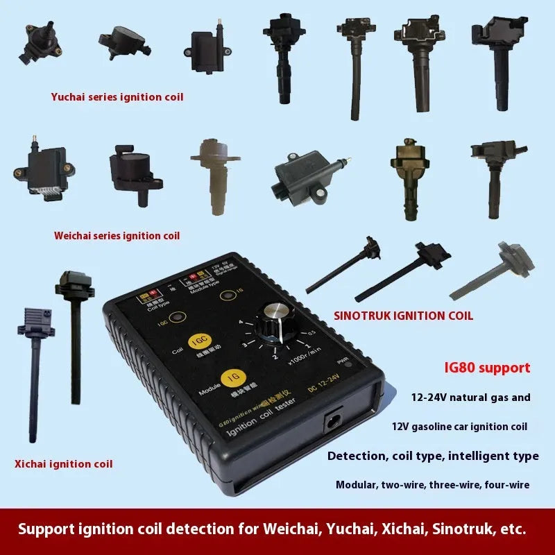 IG80 automobile ignition coil detector for petrol and natural gas vehicles