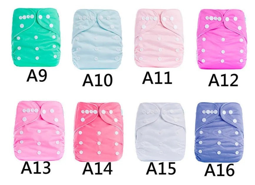 Solid colour leak-proof baby diaper pants with bamboo charcoal lining, 36.5x32.5 cm, suitable for 3-15 kg infants