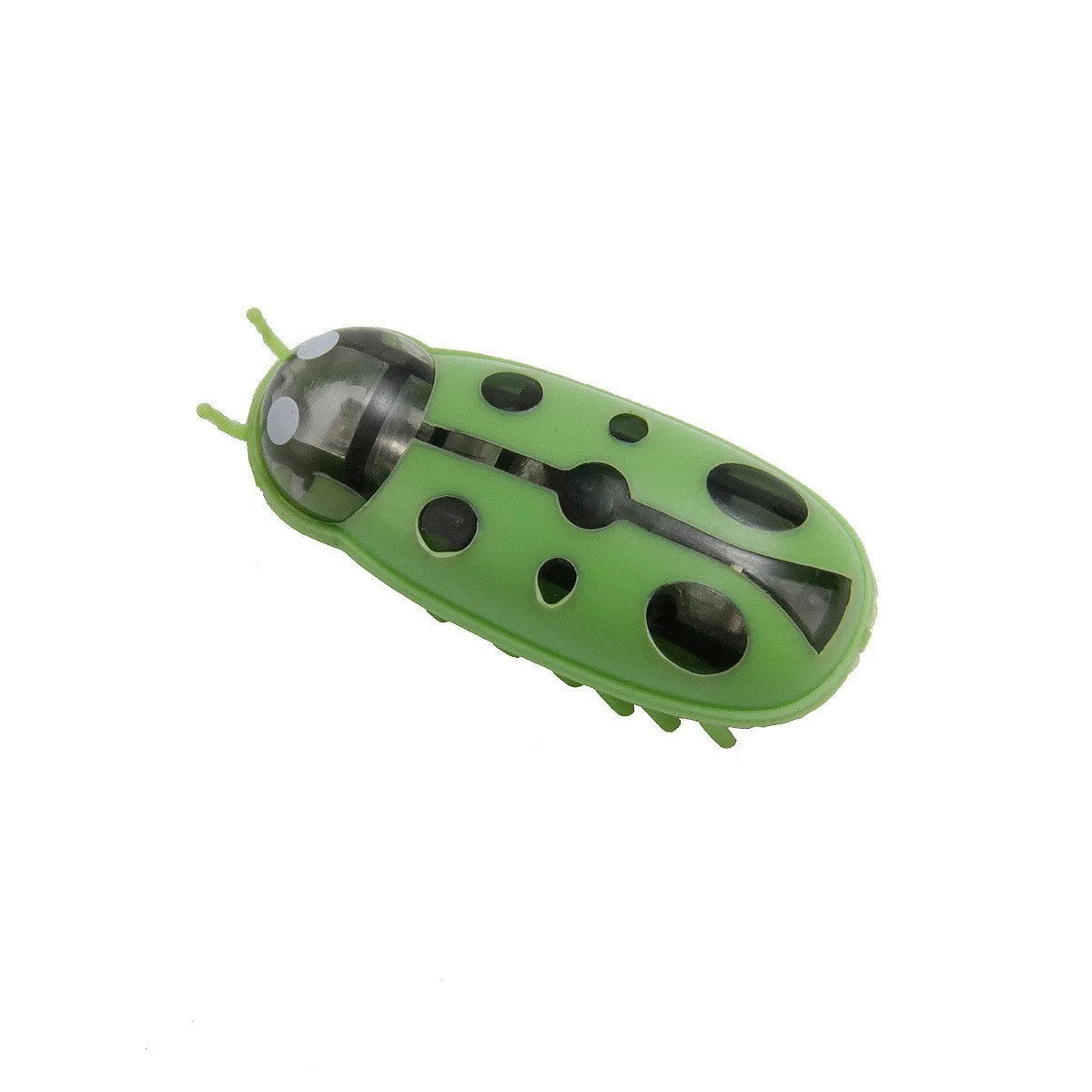 Electric jumping worm cat teaser toy in plastic with insect design for pet play