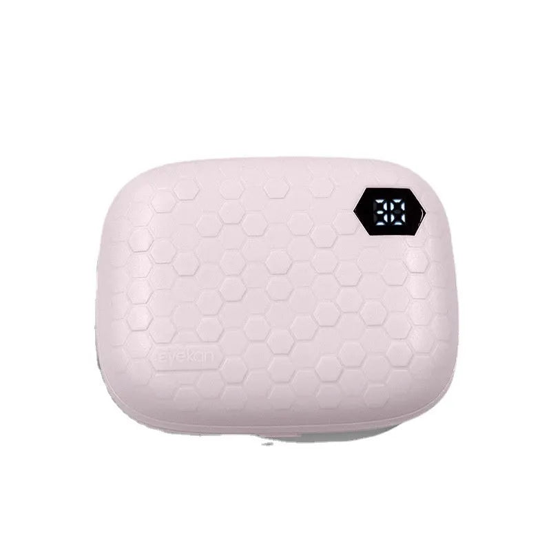 Automatic electric ultrasonic glasses cleaning machine in Pearl White, Blue, or Pink.