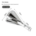 Silver hexagon deburring chamfer tool made of chrome molybdenum steel for electric drill burr removal