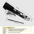 Chain screw gun head automatic nail gun attachment with chain band and cross head on a gun rack.