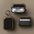 Black TPU and PC plastic protective case for Apple AirPods Pro charging case