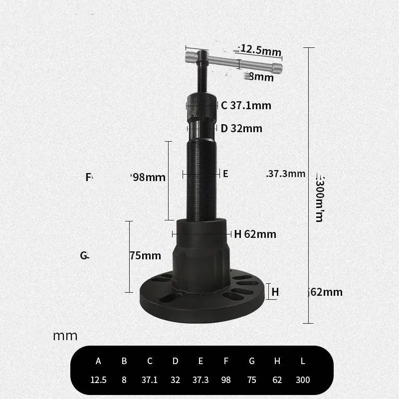 Chrome vanadium steel brake drum removal tool in three styles for electric and conventional vehicles