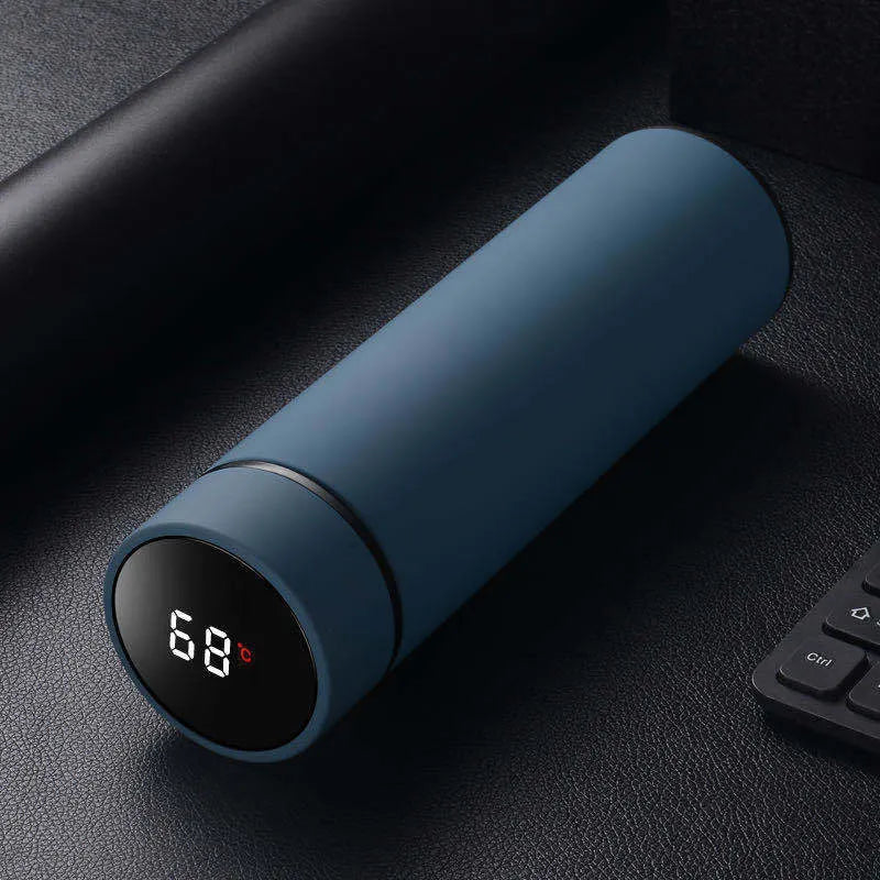 450ml stainless steel vacuum water bottle with arrow mouth in black, red, gold, and blue colour options.