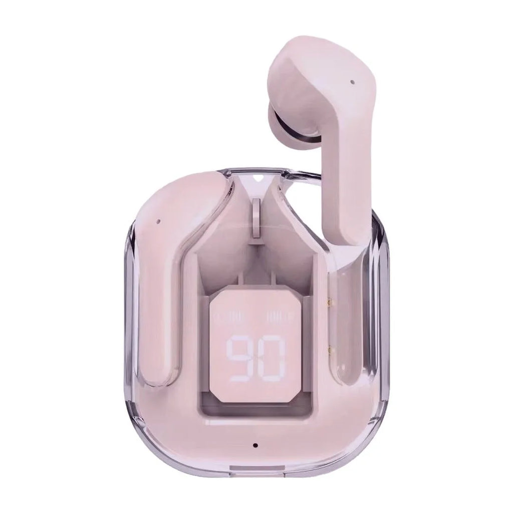 Transparent case space capsule style true wireless Bluetooth headset in multiple colour options