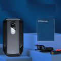 Black vehicle mounted emergency lighter jump starter with 10000mAh capacity and USB output