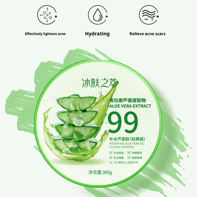 300g aloe vera gel skincare product in emulsion-gel formulation