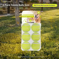Pack of six 5cm stainless steel tennis balls for mini automatic dog ball launchers