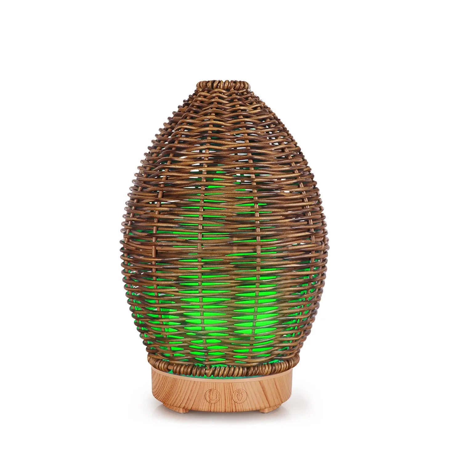 Light wood grain hollow rattan aroma diffuser with 100ml capacity for 20-40m² rooms