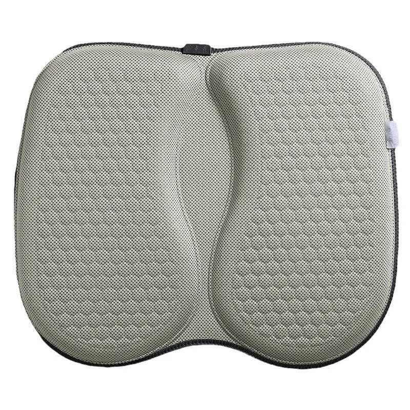 Honeycomb pattern gel car seat cushion shown in one of six colour options.