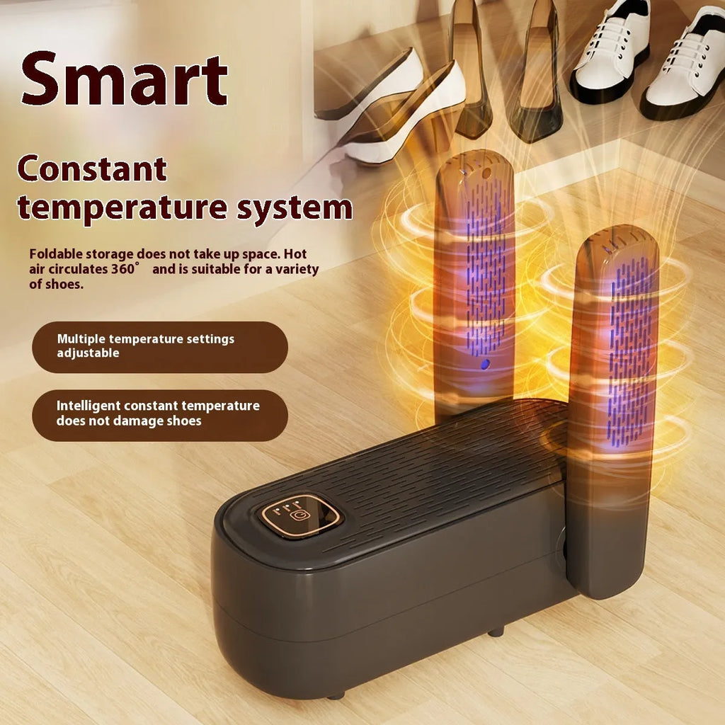 D4 black automatic shoes dryer machine with timing function and 220V operation