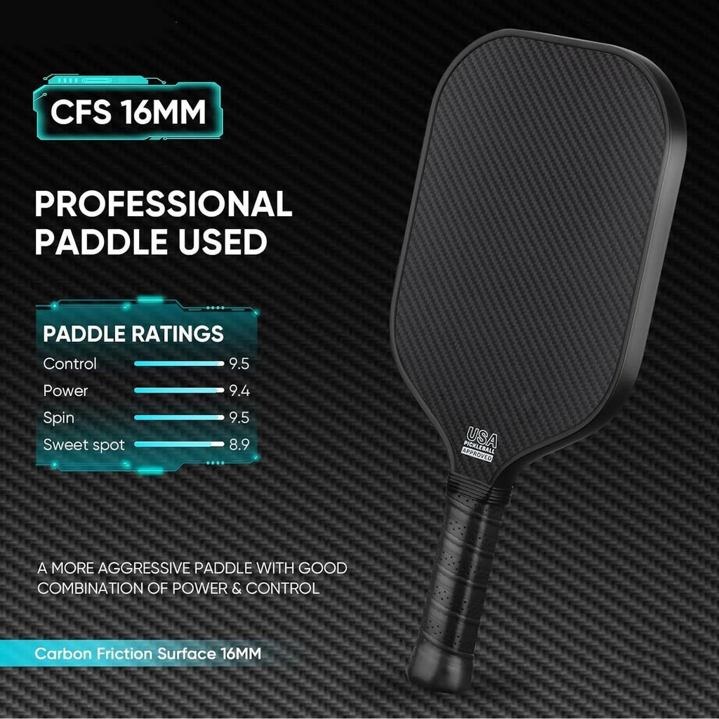 Black and orange 3K carbon fibre graphite honeycomb beach tennis racket on a 40cm scale.