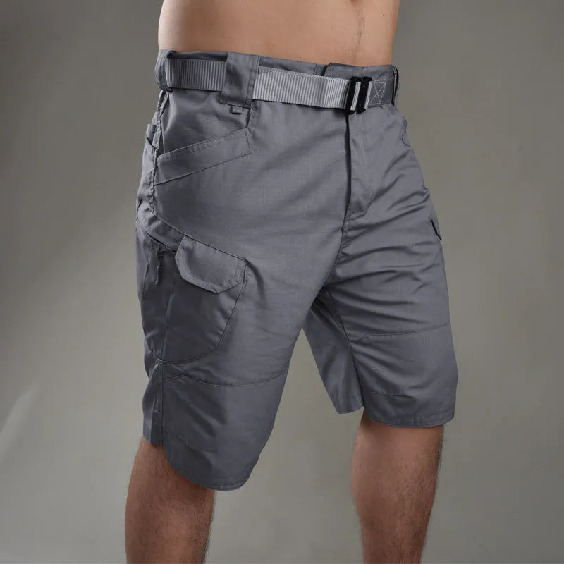 IX7 Tactical Shorts in cotton blend fabric with button closure for outdoor activities