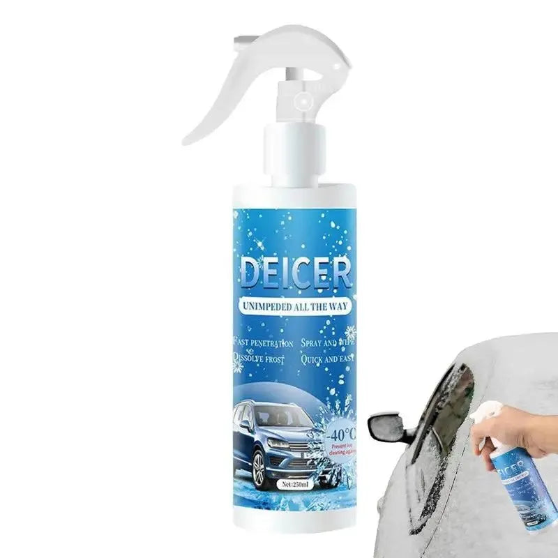 250ml spray bottle of car deicer for melting ice on windscreens