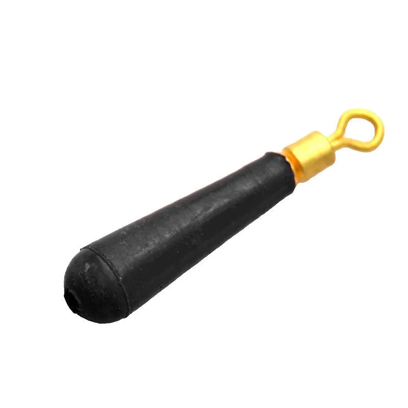 Copper head rotating fishing float seat tackle with rubber and metal construction in three sizes