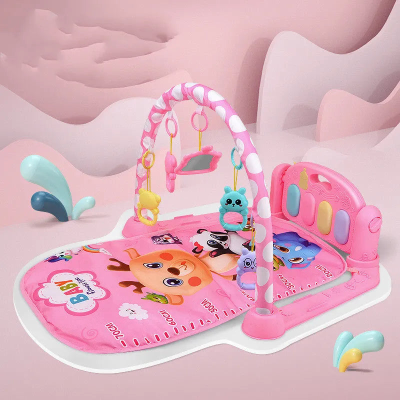 Baby fitness frame pedal piano activity centre for infants with electric sensory features