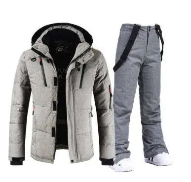 Men's down jacket with polyester fibre shell in Black, Blue, Green, Grey, or Orange Red, sizes L to 4XL