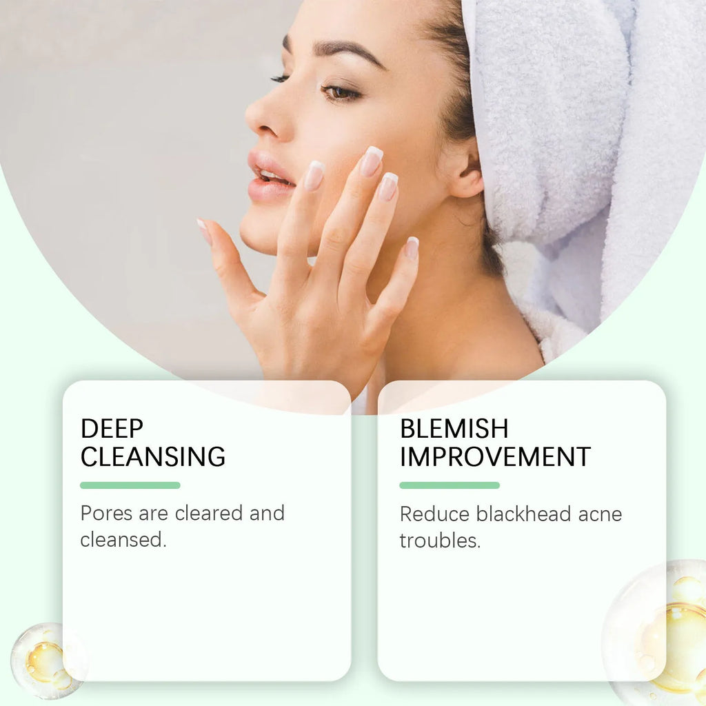 55g tube of pore cleaning mud mask with bentonite clay and moxa leaf extract for acne treatment