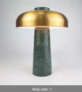 Alloy metal LED desk lamp with touch dimmer switch and Type-C charging port.