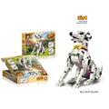 Animal spotted dog Dalmatian plastic building blocks toy in colour box packaging for children aged 7-14