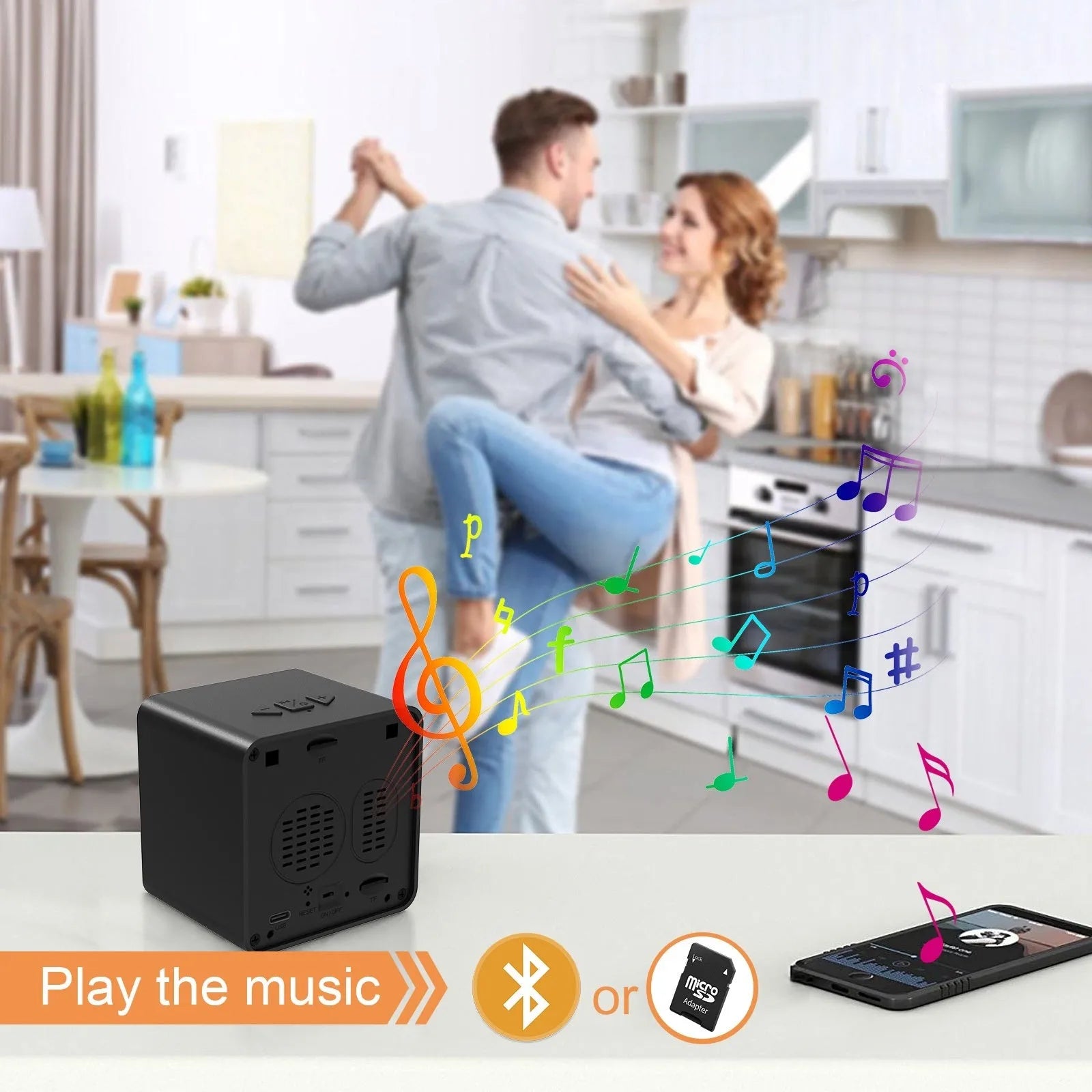 Wireless HD surveillance camera with compact design and night vision capability