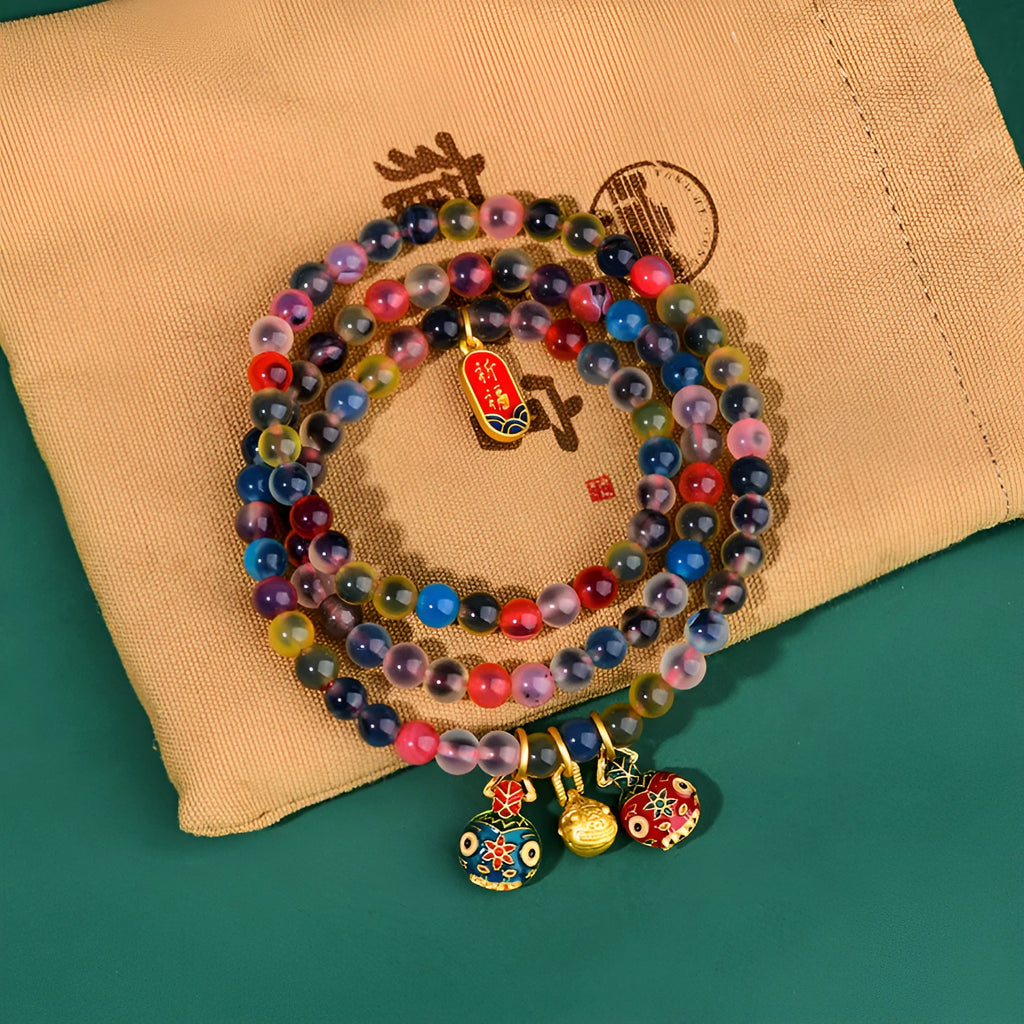 Dzogchen half pond agate bracelet with sugar heart fragrant gray glaze and swallowing gold beast charm